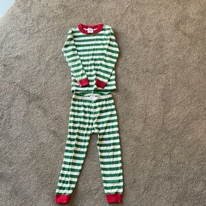 Hanna Andersson Red, Green, and White Pajama Set